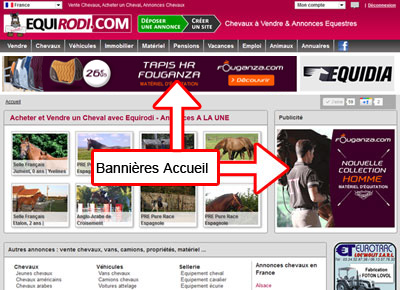 Bannières « Accueil »