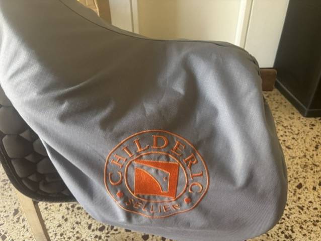 Vends selle de saut Child&eacute;ric, en bon &eacute;tat, taille17.5.