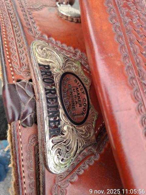 Selle Billy Cook de reining 16 pouces 1200 chf