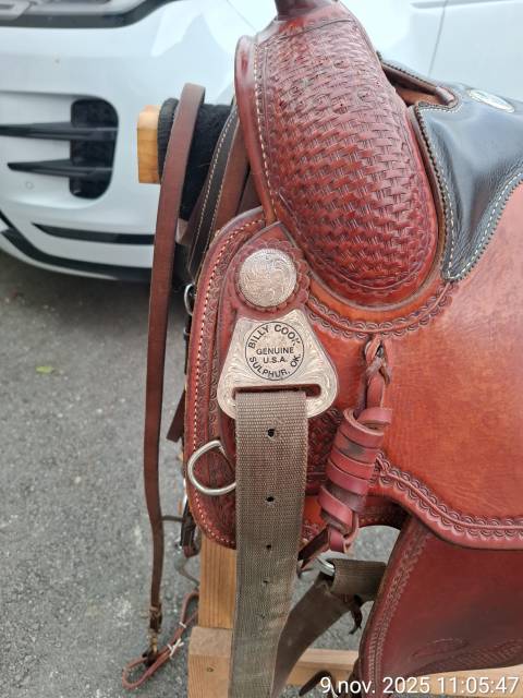 Selle Billy Cook de reining 16 pouces 1200 chf