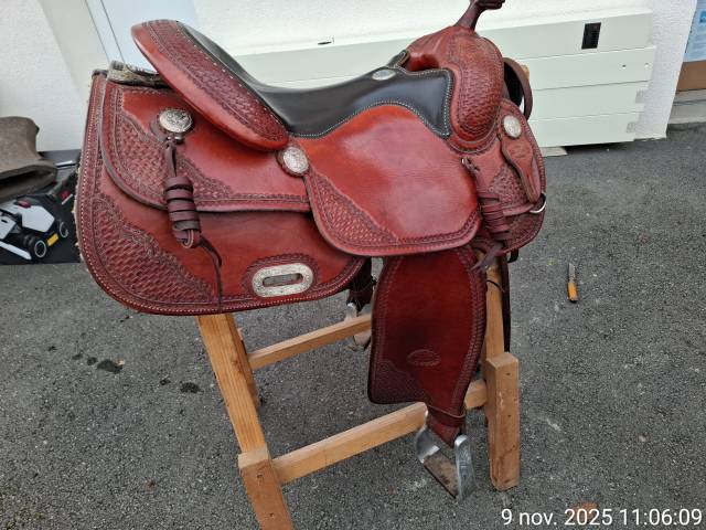 Selle Billy Cook de reining 16 pouces 1200 chf