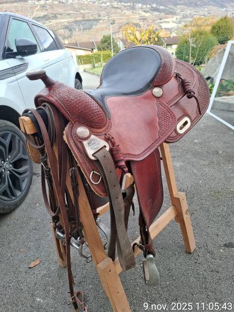 Selle Billy Cook de reining 16 pouces 1200 chf