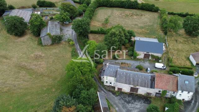 Exploitation agricole d'environ 51 ha avec habitation et bâtime