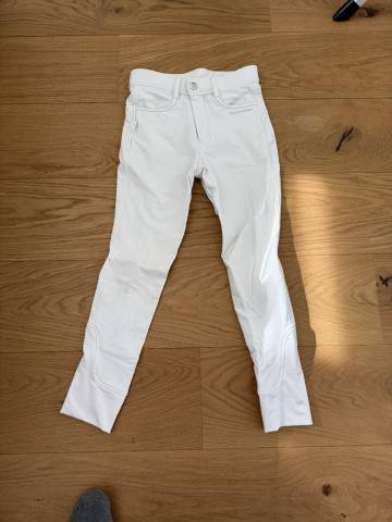 Pantalon d’équitation Equithème – Blanc – Taille 12 ans
