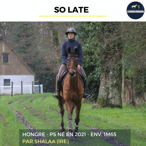 SO LATE - PS - 5 ANS