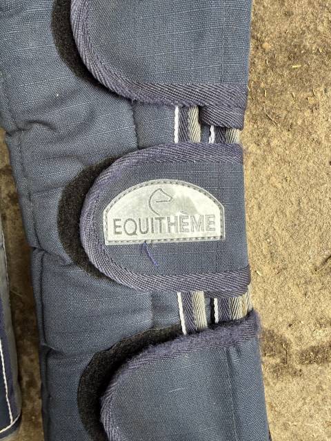 gu&ecirc;tres de transport equith&egrave;me poney D bleu marine