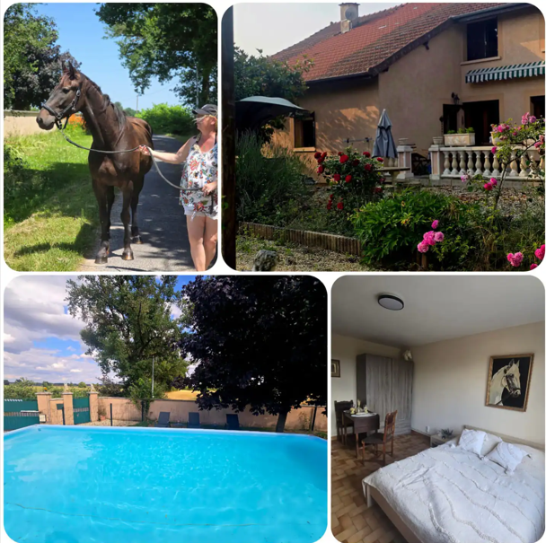 Chambre &eacute;questre chez l'habitant avec piscine + clim
