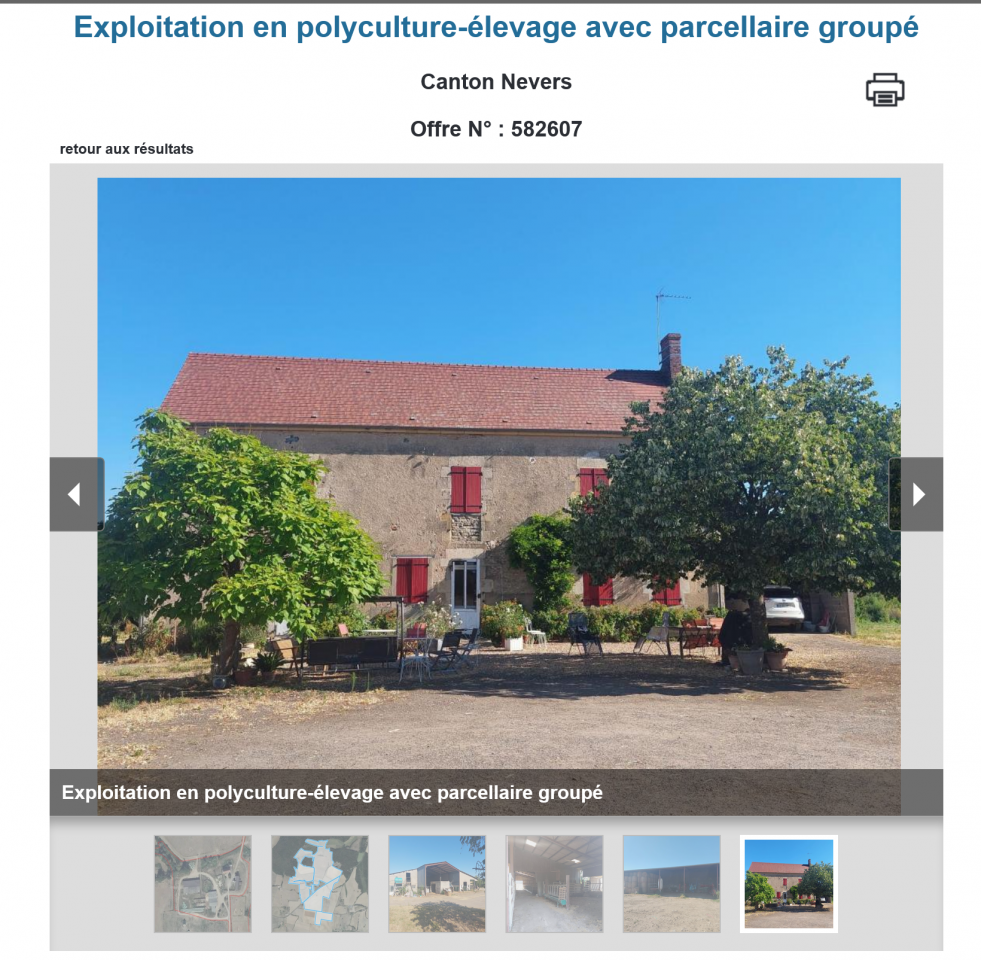120 Ha dans le centre de la France terres et pr&eacute;s +bois