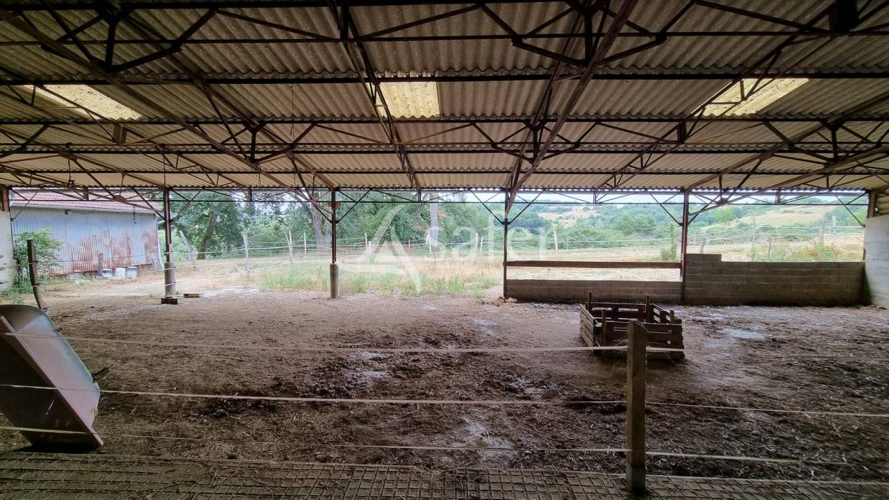 Ancien corps de ferme avec g&icirc;te et maison sur 2 ha prairies sec