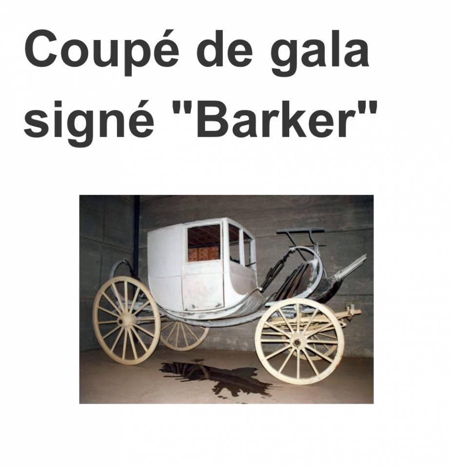 Pi&egrave;ce Royale &ndash; Rare Coup&eacute; de Gala BARKER LONDON