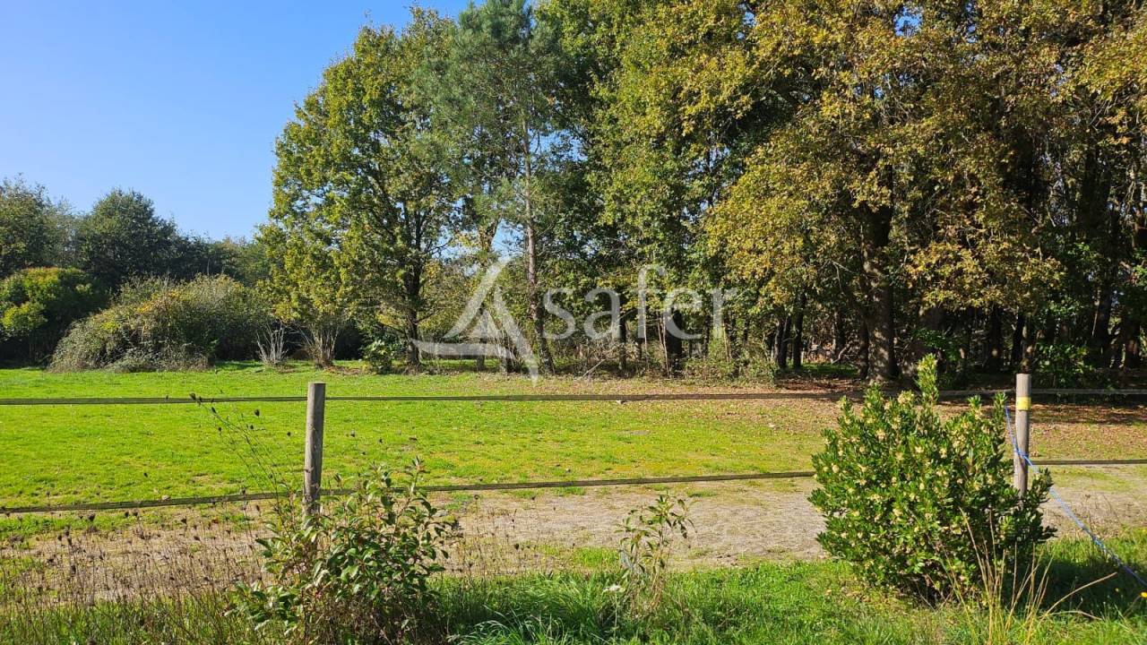 Propriété nichée sur des parcelles boisées et des prairies a