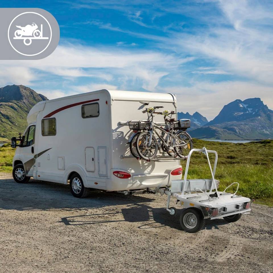 REMORQUE PORTE MOTO TRANSVERSALE - DEBON - NEUVE