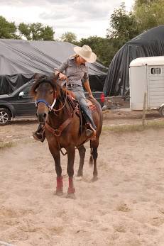 monitrice d'&eacute;quitation western , &eacute;thologie