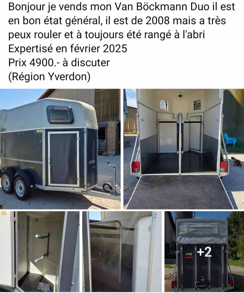 Van chevaux deux places 