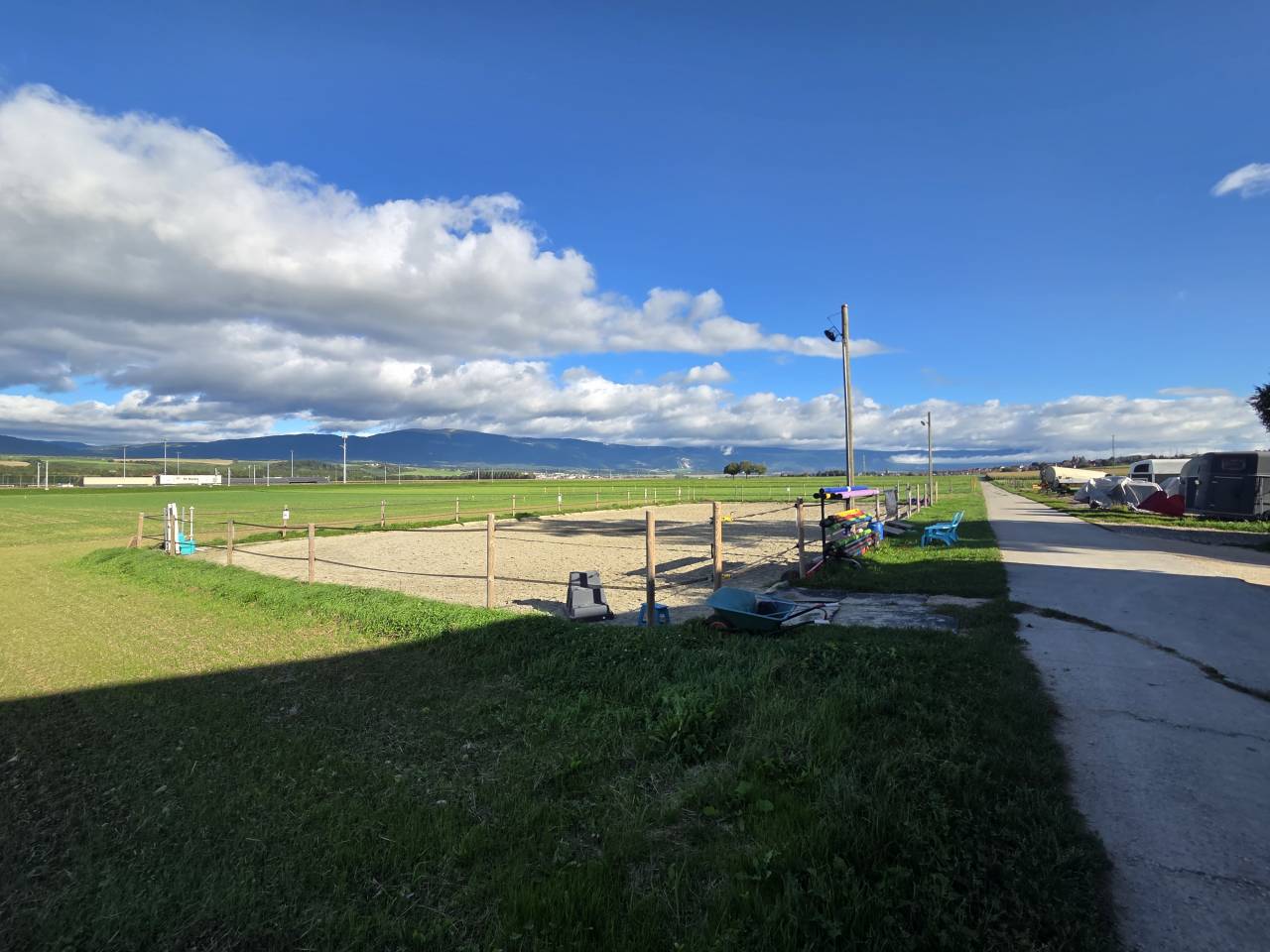 Stabulation libre pour chevaux 