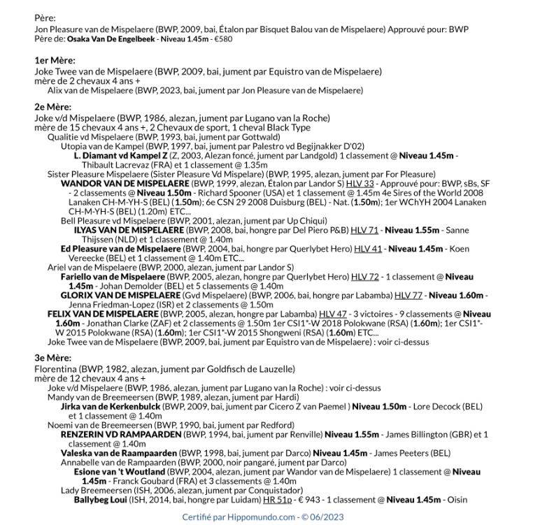 Superbe jument de 2,5 (2023) examen vétérinaire parfait