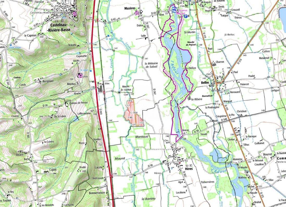 11 ha de foncier Irrigable Castelnau-Rivi&egrave;re-Basse