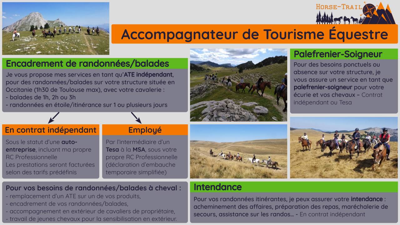 Accompagnateur de Tourisme Equestre