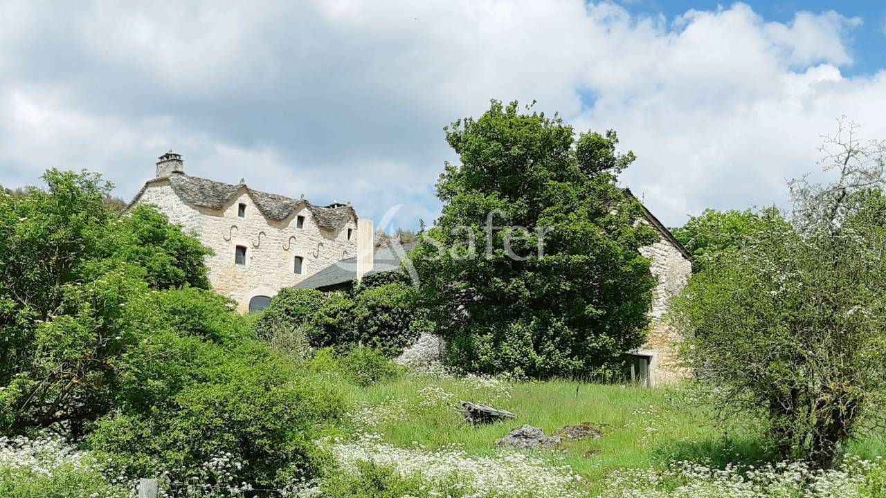 Propri&eacute;t&eacute; en pierre sur 5 hectares proximit&eacute; Aveyron
