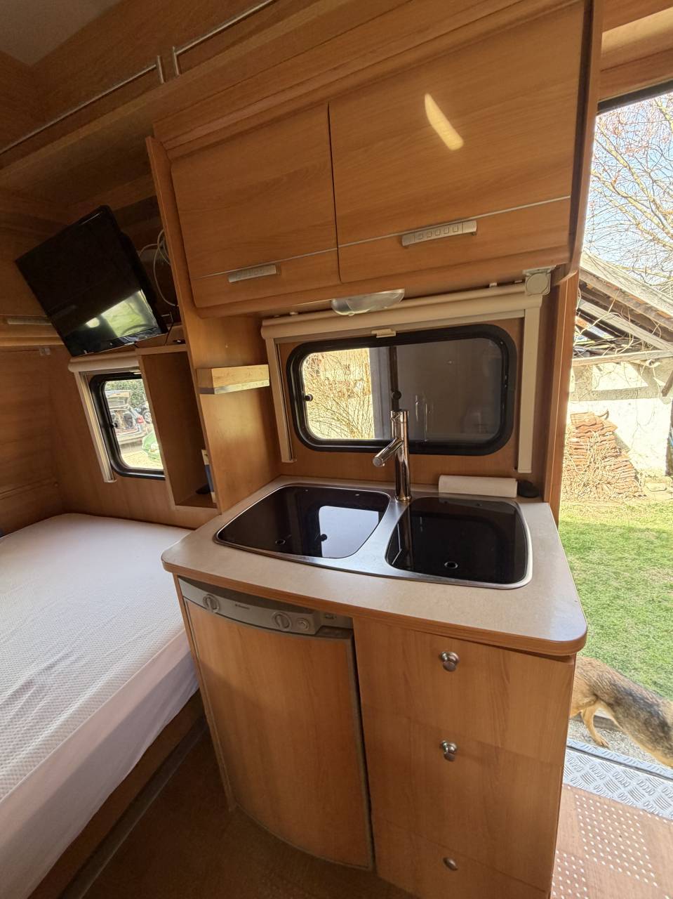 Camion chevaux 4 places + home car