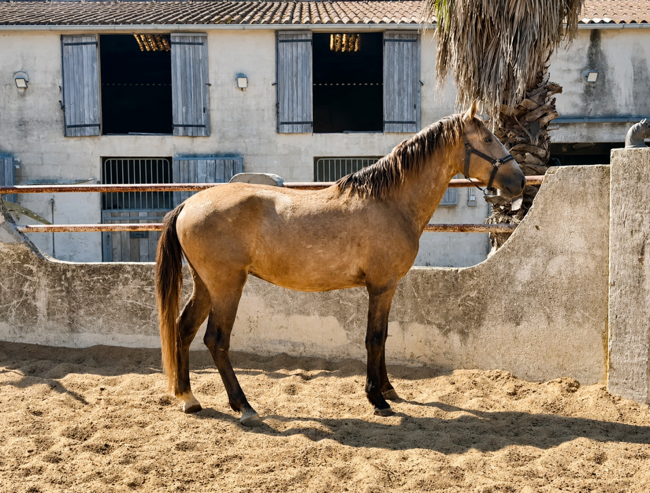 Entier - Lusitanien PSL - 3 ans - Dressage - France